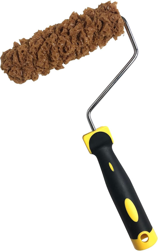 Hanroy Sponge Paint Roller Small 7" for Texture Painting Decorators Brush Tool, Fast and Easy Pattern Art Sponge Roller for Home Wall(RM488K)