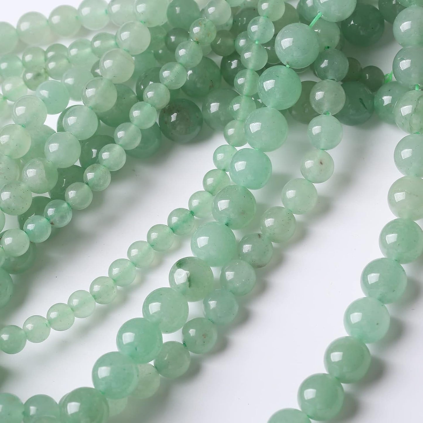 32PCS 12MM Natural Green Aventurine Stone Beads Energy Healing Beads for DIY Jewelry Bracelet Necklace Making for Jewelry Making15Inch…