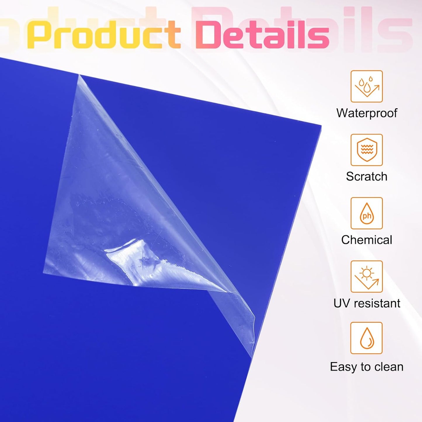 uxcell 2Pcs Acrylic Sheets 12x8 Inch Acrylic Panel 1/8 Inch-3mm Plastic Board for Picture Frames Sign Holders DIY Display Projects Craft, Dark Blue