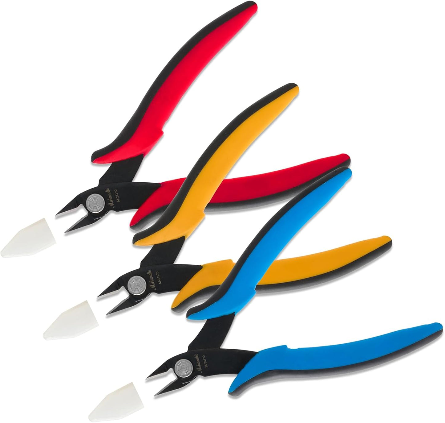 Flush Cutters, 3 Pack 5.3" Wire Cutters for Crafting, Ultra Sharp Flush Cut Pliers for Jewelry Making, Diagonal Cutting Pliers for Models, Aluminum Wire, Jewelry, Plastic and Soft Copper Wire