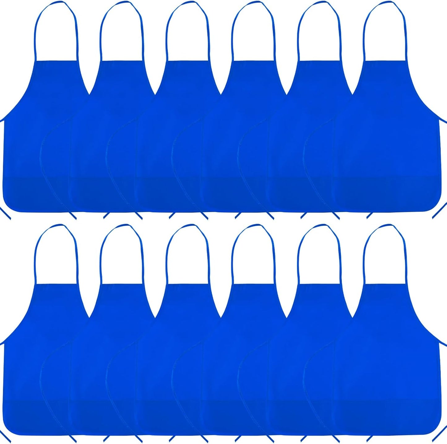 CHRORINE 6/12/24 Pack Kids Painting Apron Toddler Art Aprons for Kids Paint Apron Smock for Painting Cooking Craft Activity