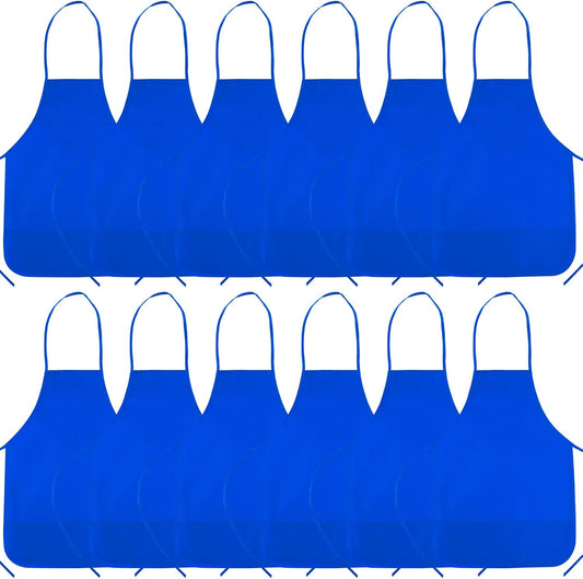 CHRORINE 6/12/24 Pack Kids Painting Apron Toddler Art Aprons for Kids Paint Apron Smock for Painting Cooking Craft Activity