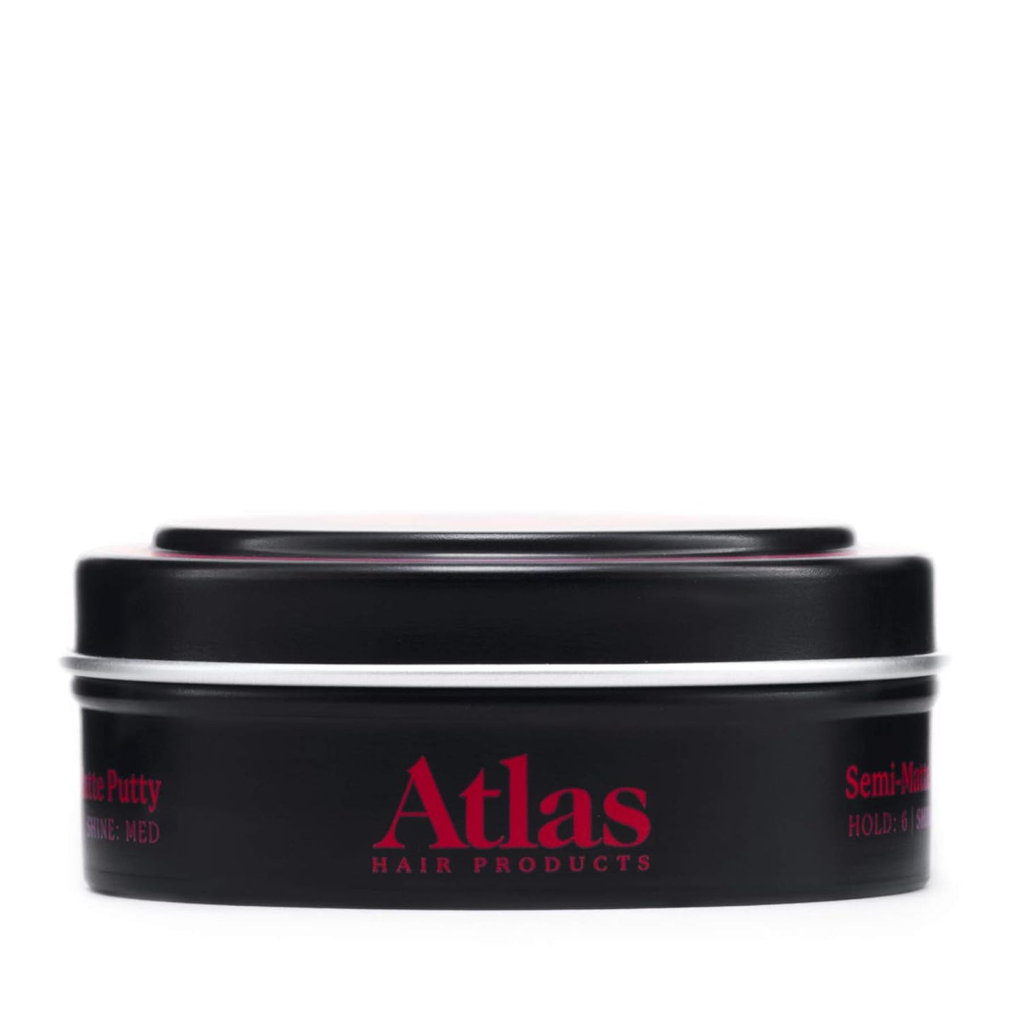 Atlas Texture Clay, Natural Matte Finish with Medium Shine, 2.4 Ounce, Ultra Lightweight, Medium to Firm Hold, Texturizing Thin, Fine, or Curly Hair, Volumizing, Styling and Grooming Product for Men