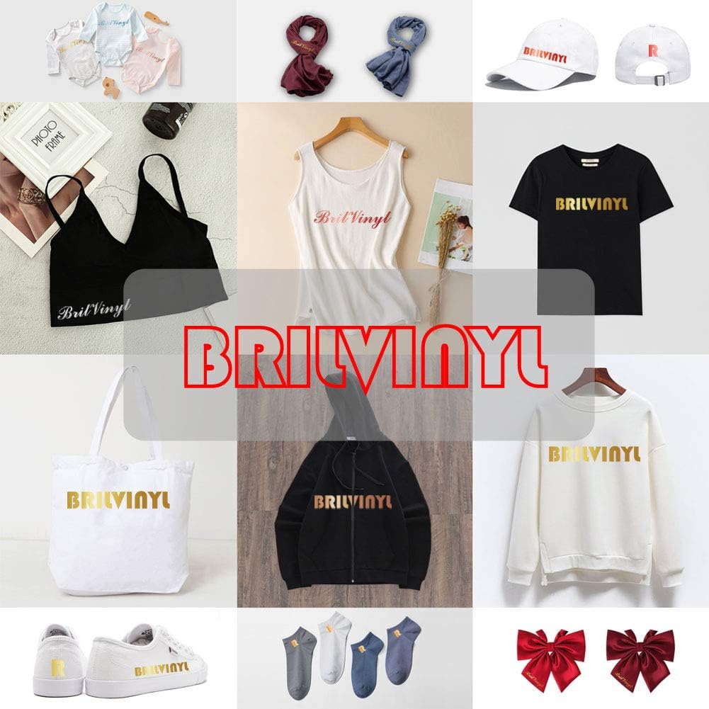 Tvinyl Warehouse Orange Foil HTV Metallic Heat Transfer Vinyl Roll 12" x 6FT for All Cutter Machine