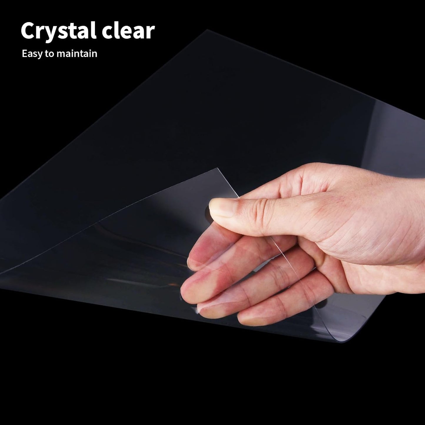 Art3d 5-Pack of 24×48" PET/Plexiglass Sheets, Transparent Clear Flexible Plastic Sheet Panels for Craft, Picture Frames, Sign Blank, DIY Display Project