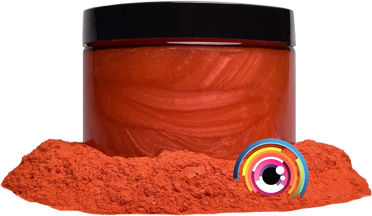Eye Candy Pigments Premium Orange Mica Powder - Tiger (25gr) - for Epoxy, Resin, Soap, Paint, Woodworking, Acrylic Pouring, Bath Bombs, Fishing Lures - DIY Arts and Crafts Additive