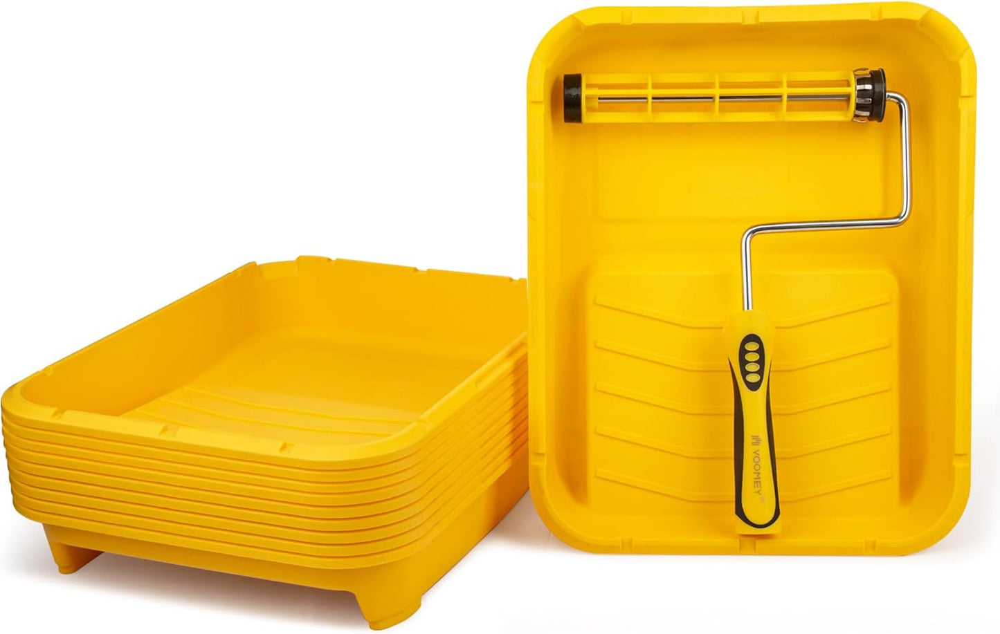 Voomey Paint Tray Liner,Plastic Paint Tray 9 inch,Paint pan, 11pack,for Painters, Home Wall Painting and DIY Projects