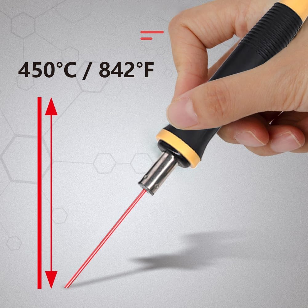 Foam Cutter Hot Wire Electric Styrofoam Cutting Pen Tool | Higher Temperature | 2 Needle | Heat-Insulated Handle | for Eva Foam Board