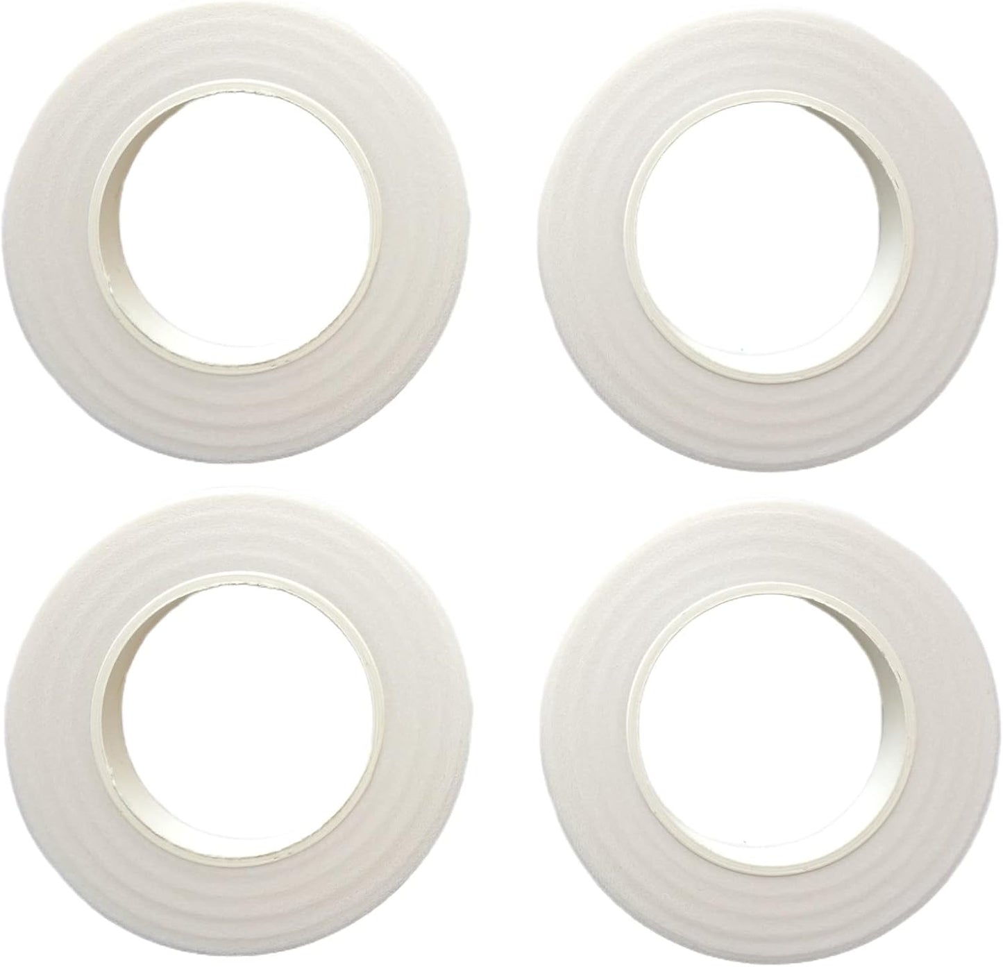 4 Rolls 1/2 Inch Floral Tapes Florist Wraps for Bouquet Stem and Flowers Making Craft Projects (30 Yards, White)