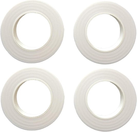 4 Rolls 1/2 Inch Floral Tapes Florist Wraps for Bouquet Stem and Flowers Making Craft Projects (30 Yards, White)