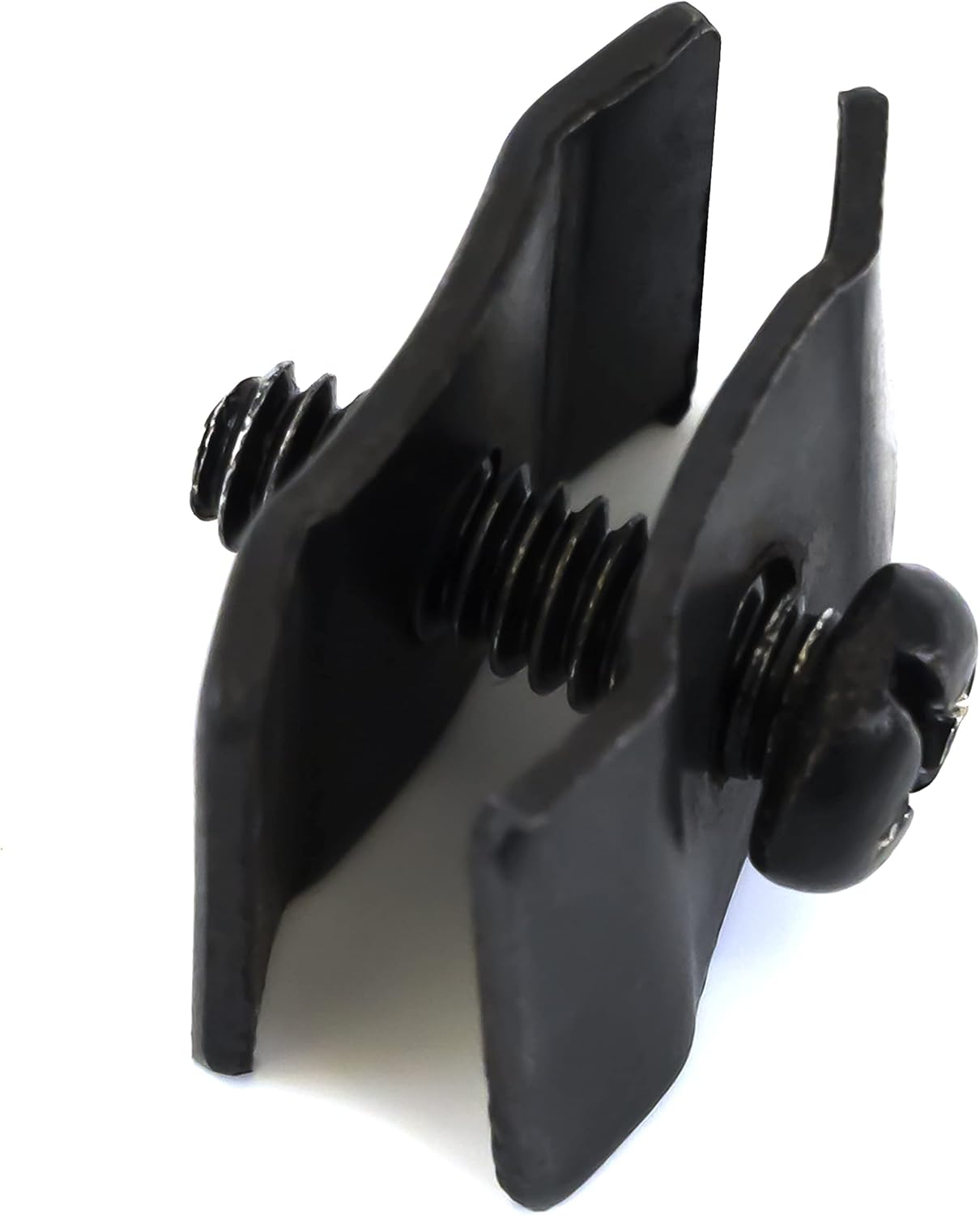 Gridwall Joining Clip Connectors for Grid Panels, Powder-Coated or Chrome Plated Steel (Quantity 20) (20, Black)