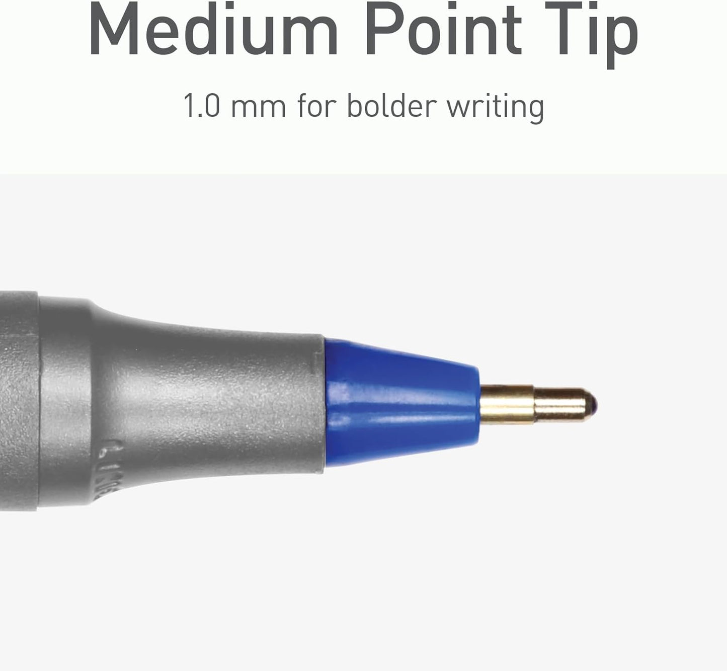 linc Pentonic Premium Ball Point Pen 1.0 mm Medium Point, 10-Count, Assorted Colors | Medium Point Featherlite Feel, Easy Flow Ink Technology, Sleek Matte Finish