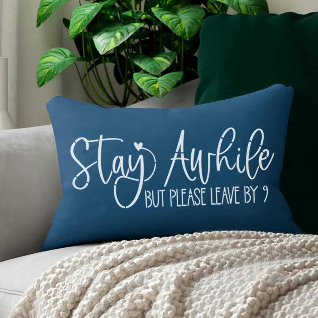 Funny Welcome Stencils for Painting Sarcastic Round Stencil Large Gather Stay Awhile Templates for Door Hanger,Doormat, Porch Sign, Wreath