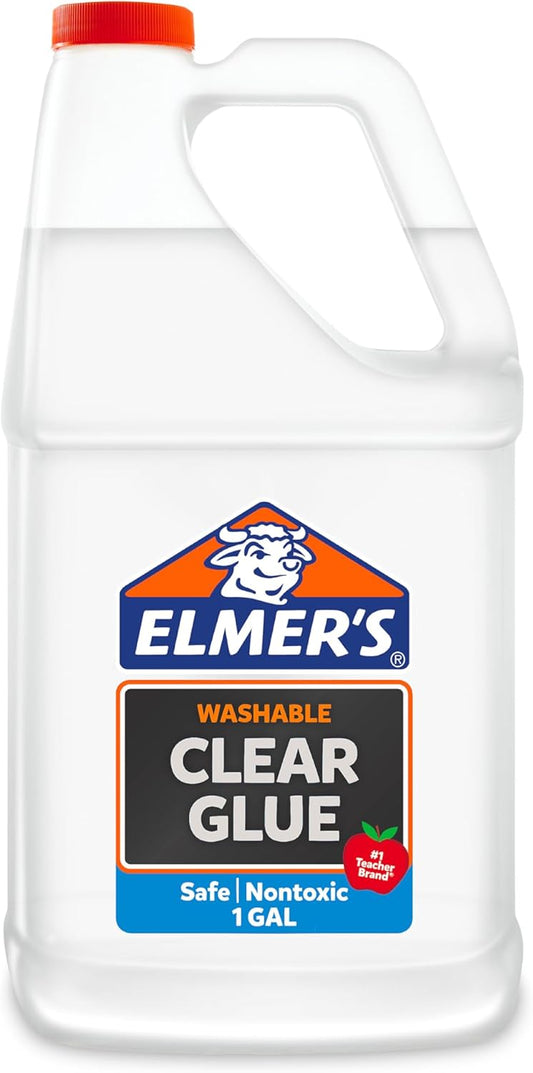 Elmers Clear Liquid School Slime & Craft Glue Premium 1 GlueGallon for School Supplies & Slime Supplies Washable, #1 Teacher Brand