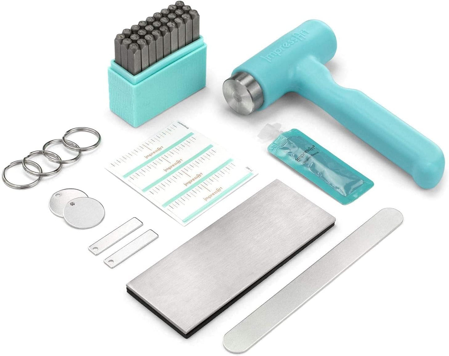 ImpressArt - Metal Stamping Kit, Includes All Essential Metal Stamping Tools for Jewelry Making and DIY Hand Stamping Custom Made Projects (Bridgette, Basic Bracelet Bending Kit)