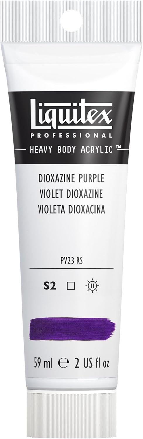 Liquitex Professional Heavy Body Acrylic Paint, 2-oz (59ml) Tube, Dioxazine Purple