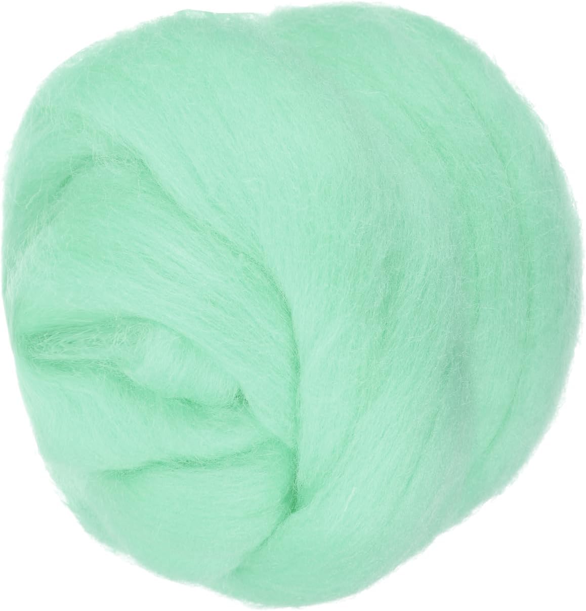 PATIKIL Wool Roving Yarn, 250G/8.8OZ Felting Wool Pure Roving Yarn, Light Green