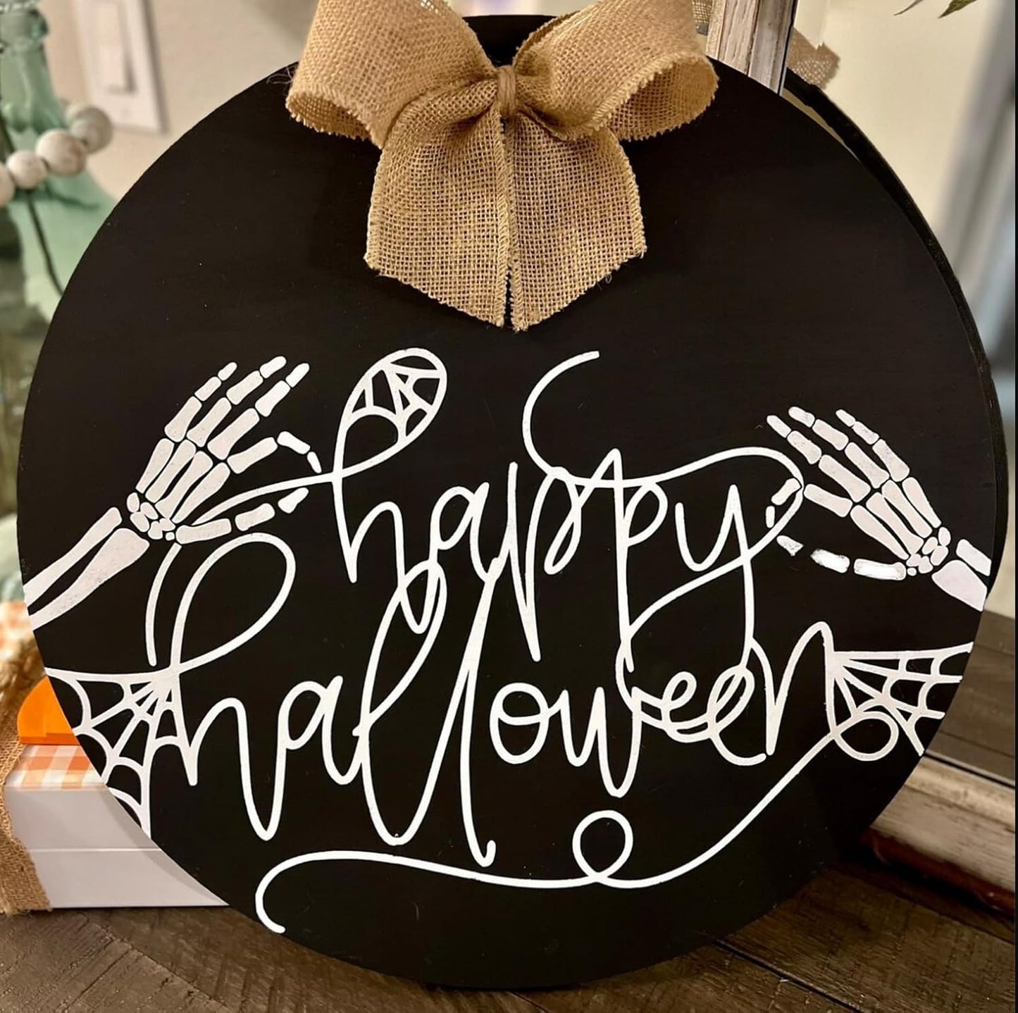 Halloween Stencils for Painting Large Skeleton Porch Stencils Ghost Boo Spooky Stencil for Porch Sign Door Mats Fabrics DIY Crafts Decor