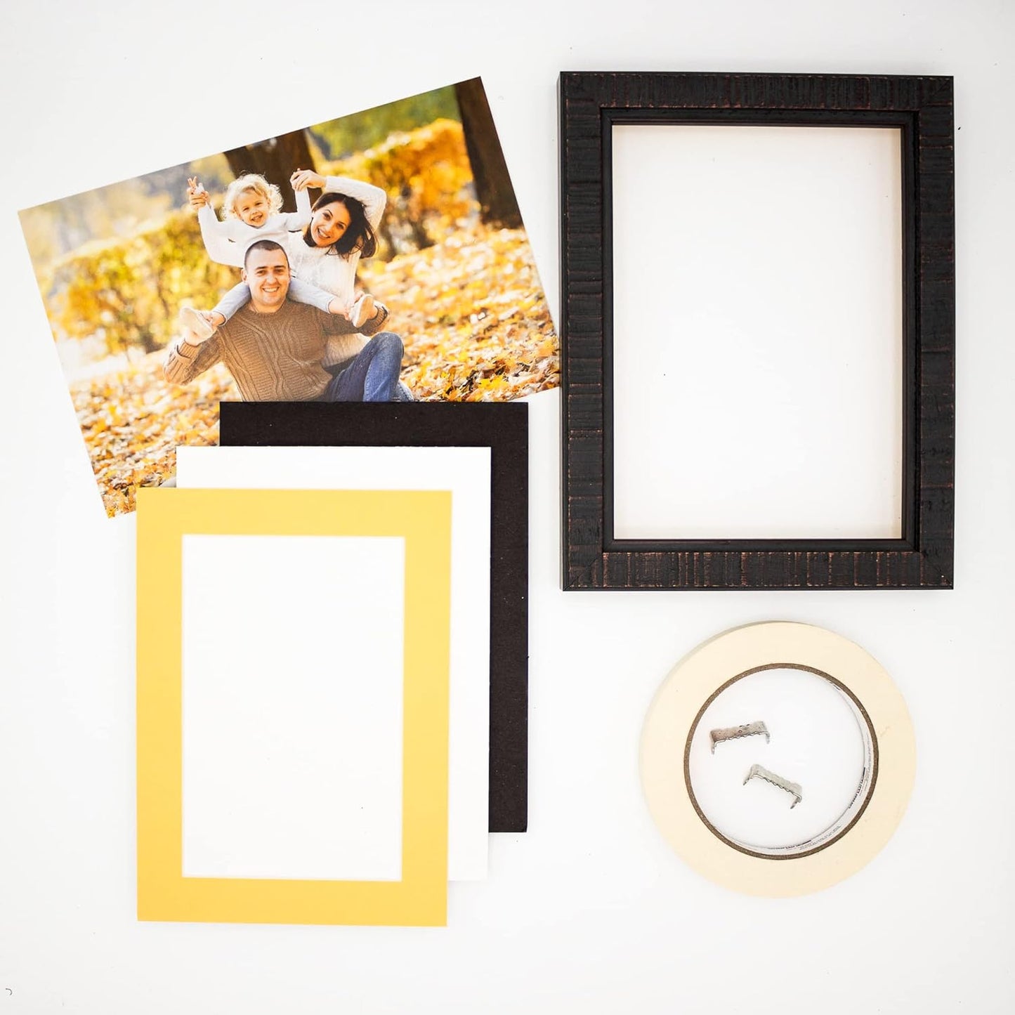 11x14 Mat Bevel Cut for 8.5x11 Photos - Acid Free Chamois Yellow Precut Matboard - For Pictures, Photos, Framing - 4-ply Thickness