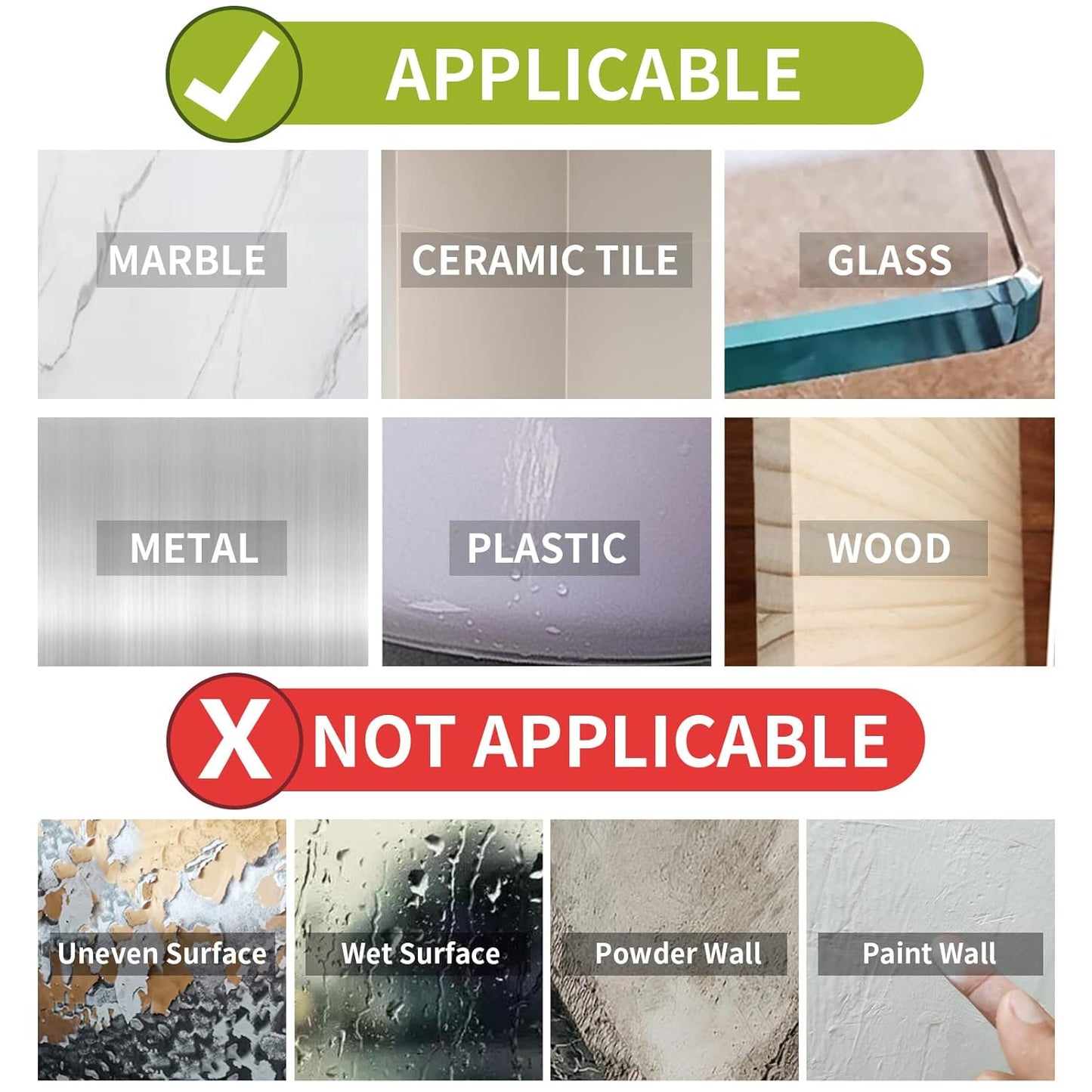 20PCS Premium Double Sided Mounting Squares Clear Tape,Heavy Duty Adhesive Pads for Pictures,Poster Hanging Strips - Strong Sticky Tack,Waterproof Adhesive for Shower,Wall Patch,Sticky Pads