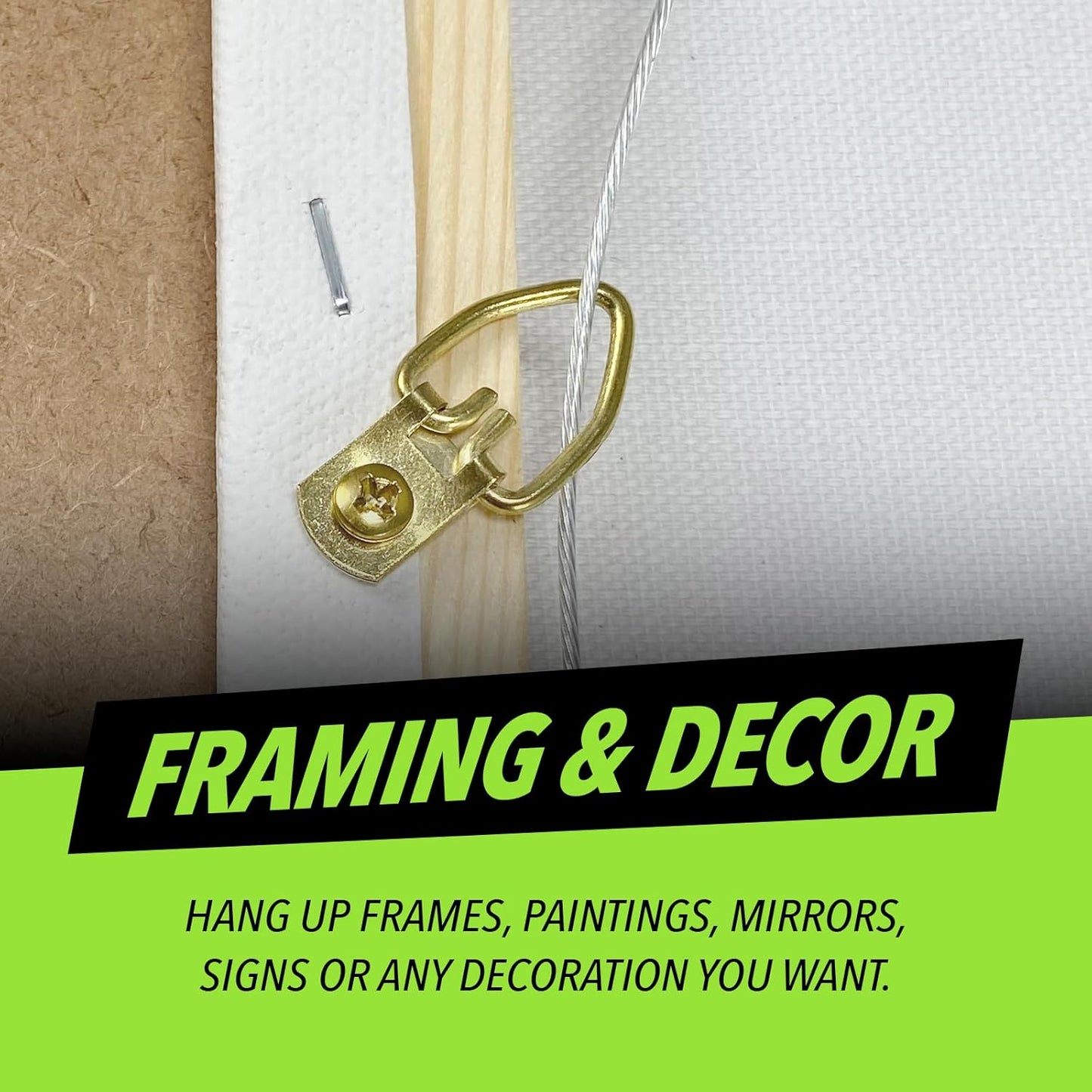 Coated Picture Hanging Wire #4 30lbs 100-Feet, Flexible Steel Wire 16 Gauge for Hang Up Frame/Painting and Mirror