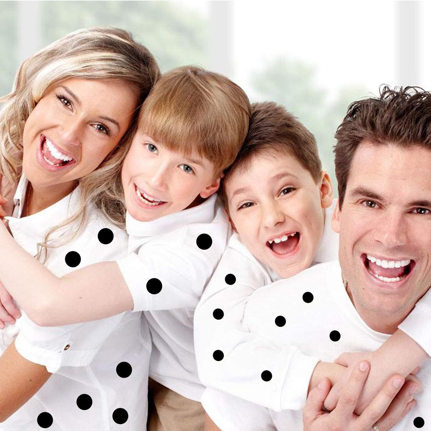 Iceyyyy 200+ Pieces Black Adhesive Felt Circles, Black Self-Adhesive Felt Sticker for Halloween DIY Projects, Professional Craft Finishing (0.5 and 0.75 Inch)