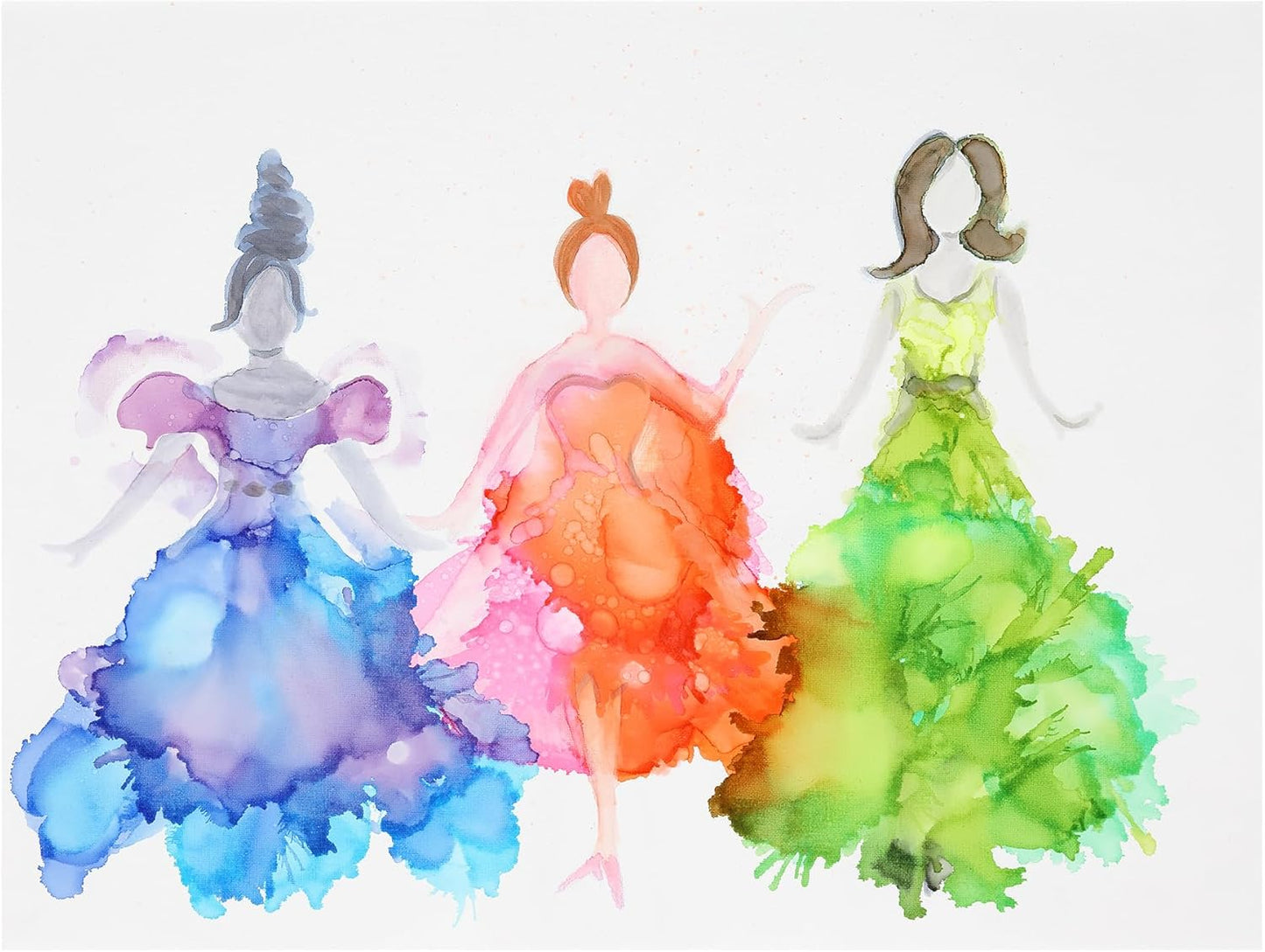 Artfinity Alcohol Ink Pretty in Pastel Set of 10 Colors (25 ml) with Free Acrylic Stand - for Painting or Alcohol Marker Refill Ink, Acid-Free, Fast-Drying, Permanent, Transparent, Swatch Template