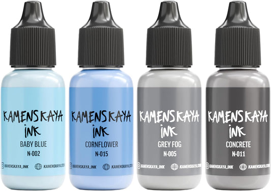 Alcohol Ink Set - 34 Color Variations - Set #27-4 Alcohol Inks x 0.51 fl oz (15 ml)