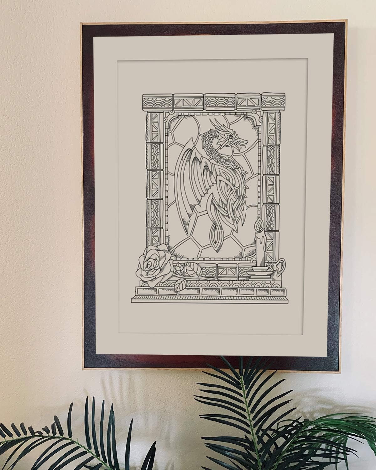 ColorIt Colorful Dragons Adult Coloring Book, Volume I - 50 Single-Sided Designs, Thick Smooth Paper, Lay Flat Hardback Covers, Spiral Bound, Dragon Coloring Pages