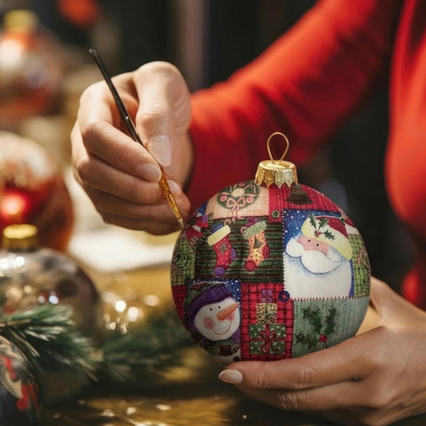 Crtiin 36 Pack 9 Styles Christmas Decoupage Napkins Assorted Christmas Decorative Decoupage Napkins Cocktail Paper for DIY Crafting Party, Each Unfolded 13 Inch