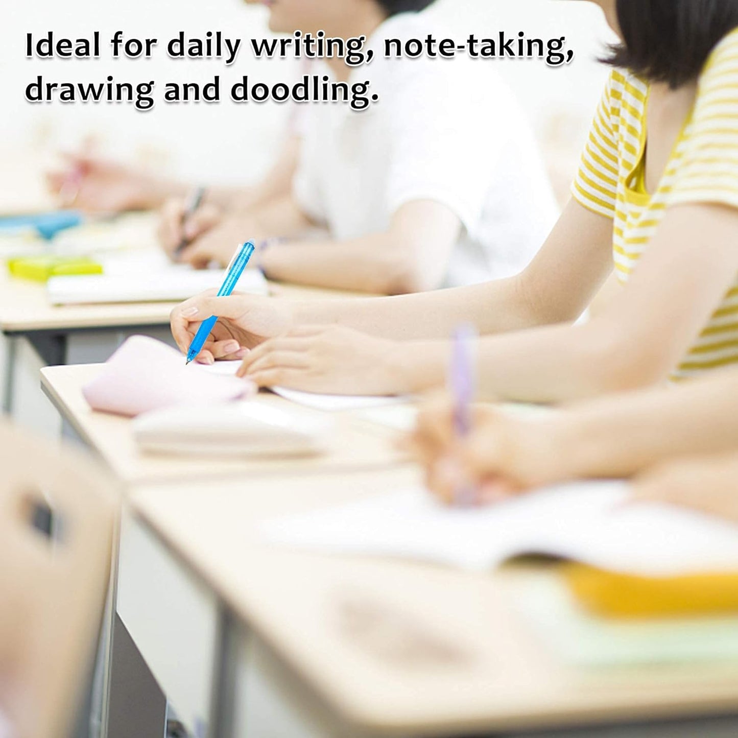 Erasable Gel Pens, 22 Colors Lineon Retractable Erasable Pens Clicker, Fine Point, Make Mistakes Disappear, Assorted Color Inks for Drawing Writing Planner and Crossword Puzzles