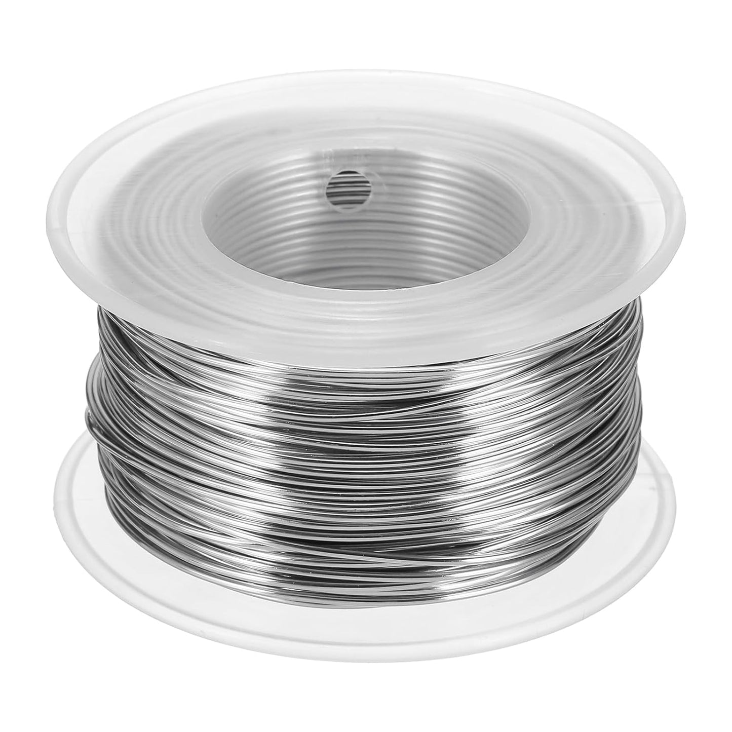 uxcell 18 Gauge / 1mm Anodized Aluminum Wire for Jewelry Craft Making, 102 Feet Bendable Flexible Wire for DIY Home Decor Gardening Sculpture, Silver