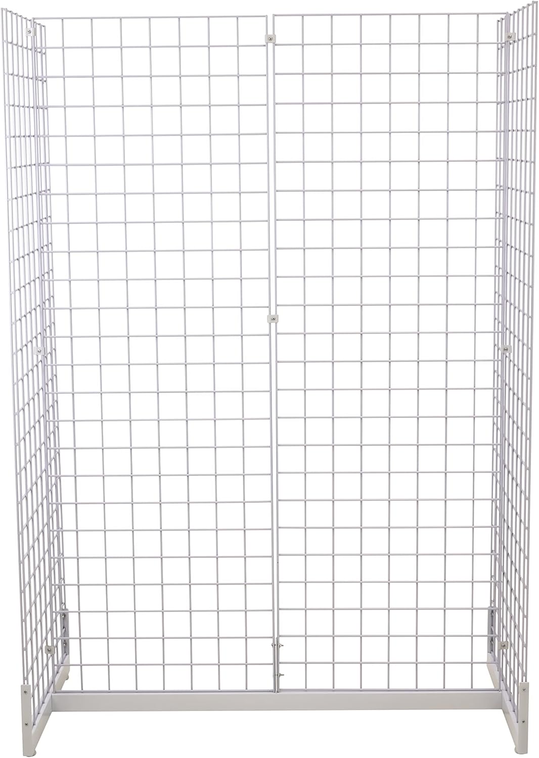 Gridwall Joining Clip Connectors for Grid Panels, Powder-Coated or Chrome Plated Steel (Quantity 20) (20, Black)