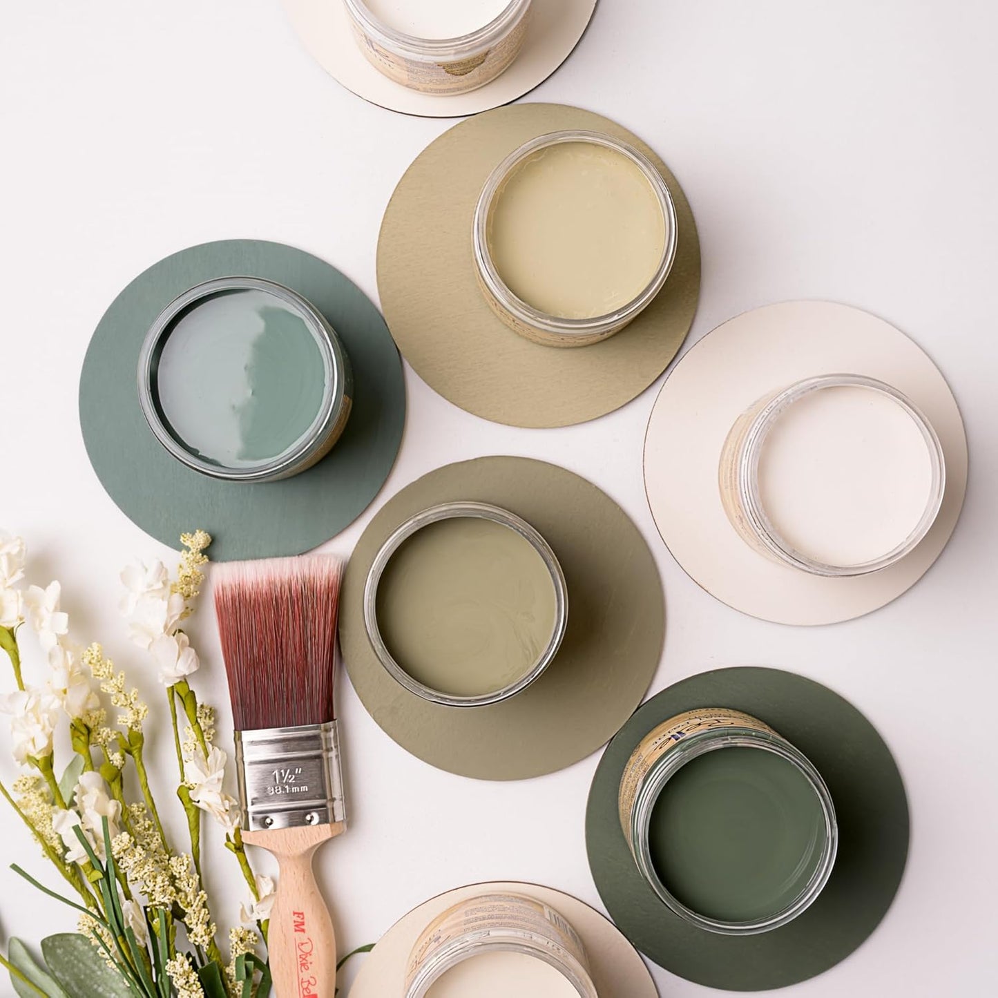 Dixie Belle Paint Company Chalk Finish Furniture Paint – Olive Wood (1 Gallon / 128oz) – Matte Chic Chalk Mineral DIY Furniture Paint