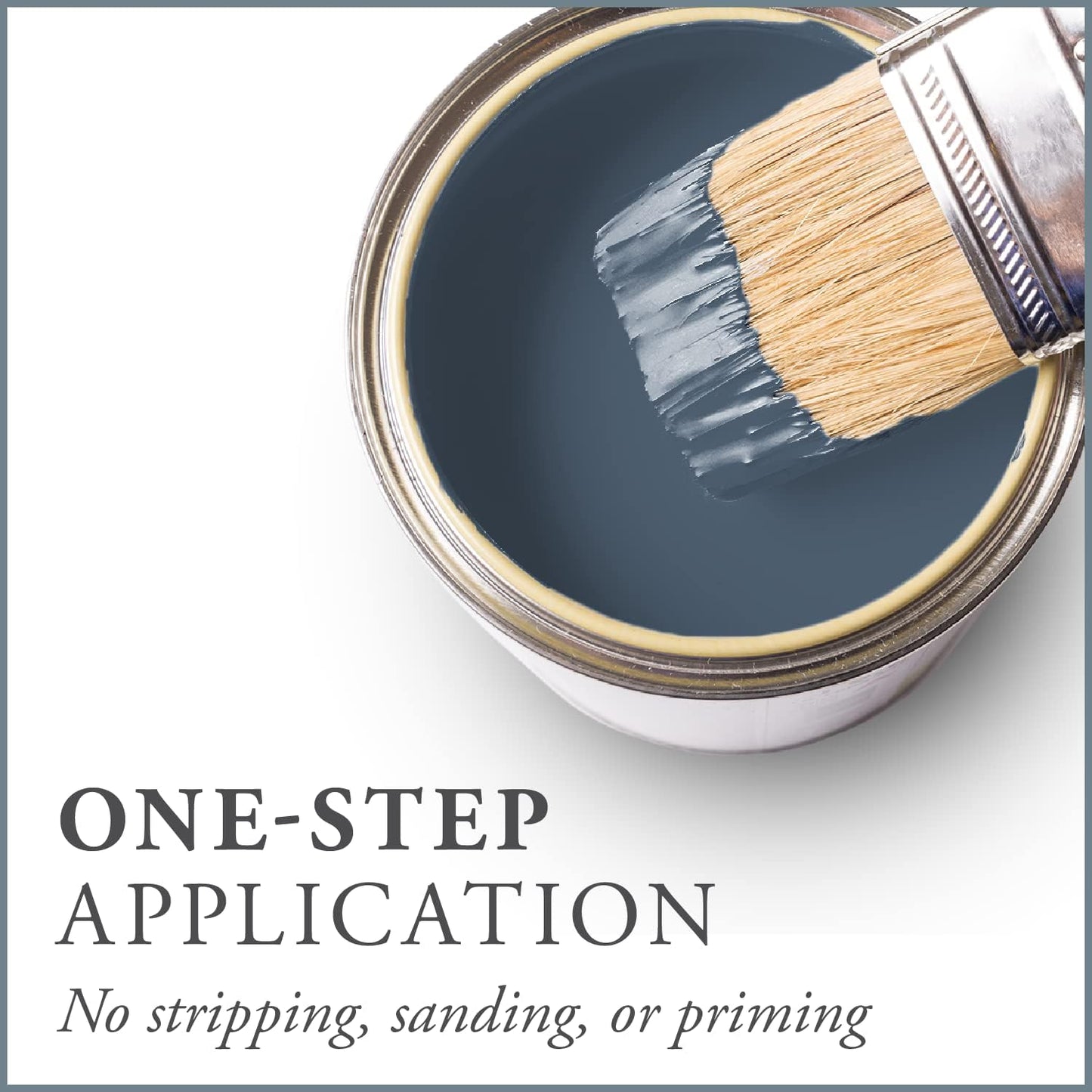 AMY HOWARD AT HOME Chalk-Based One Step Paint for Furniture, Cabinetry, Decor, Finish, and More | No Stripping, Sanding, or Priming | Medium Base | 32 Ounce | Lakai Blue