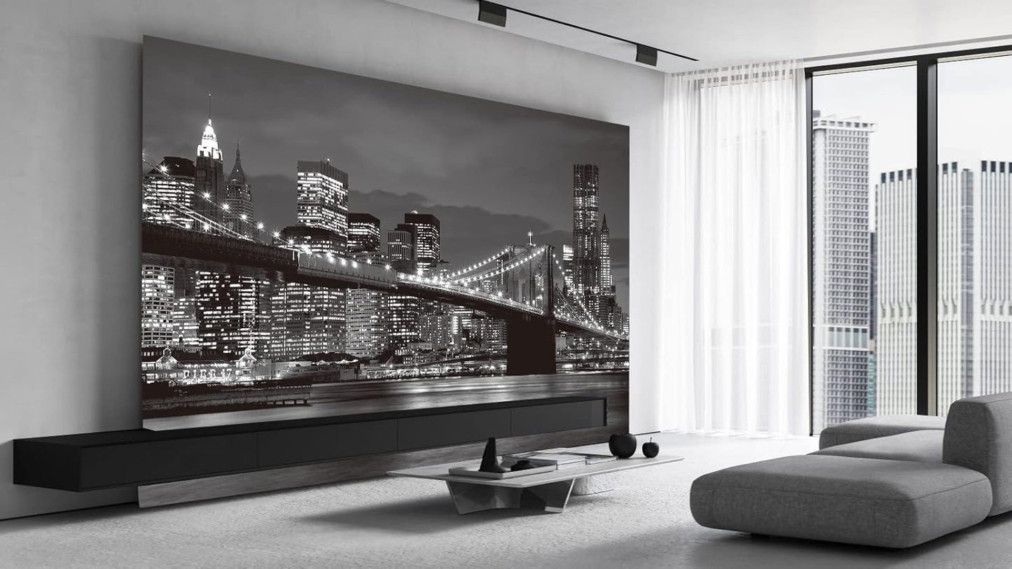 Brooklyn Bridge and New York City Wall Murals Large Photo Wallpaper Murals for Wall Living Room Bedroom Dining Room(Not Self-Adhesive) 151inchx105inch (385x268cm)