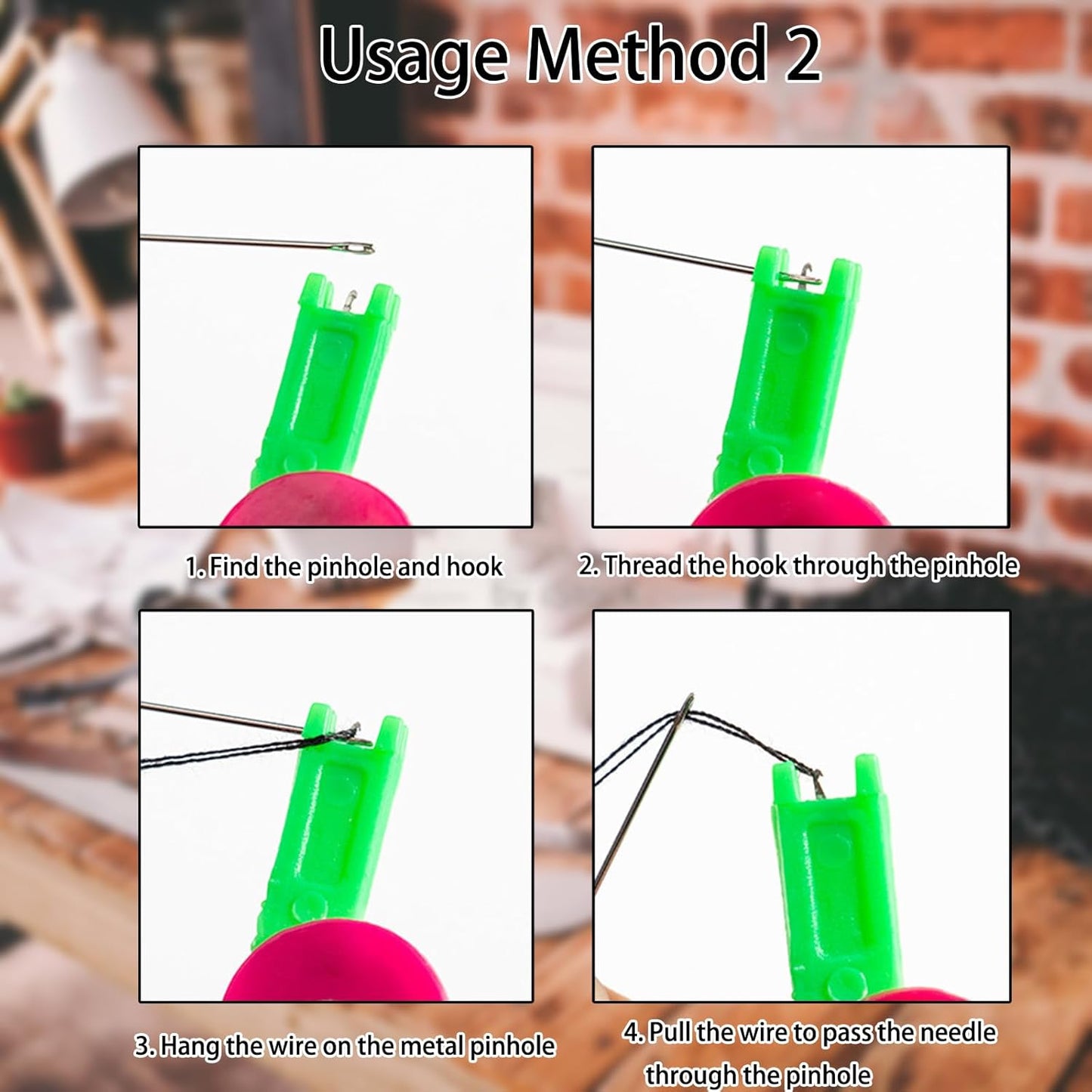 FKMEE Automatic Needle Threader - 2025 New Plastic Quick-Loop Device for Hand Sewing, Embroidery, & Cross-Stitch Crafts, Universal Compatibility Across Various Sewing Machines (3)