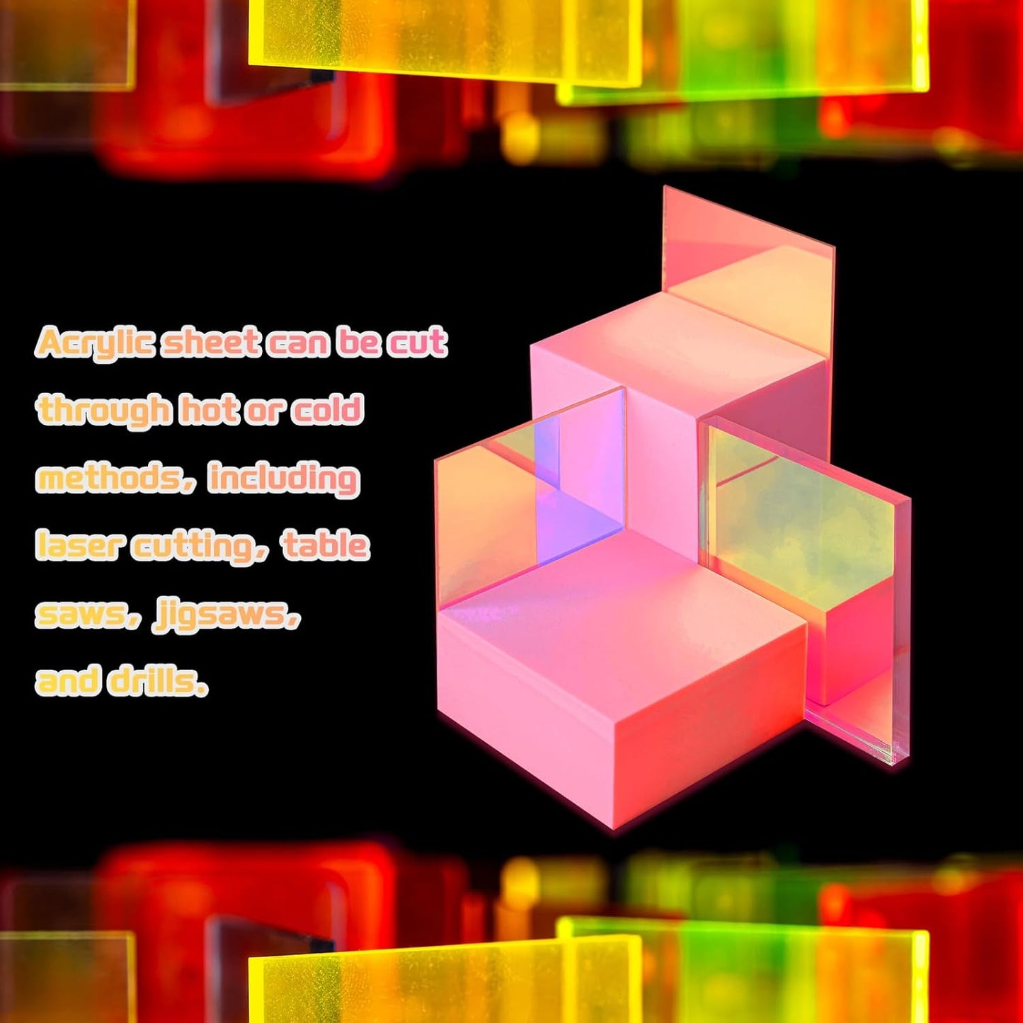 uxcell 4Pcs Acrylic Sheets 12x6 Inch Acrylic Panel 1/8 Inch-3mm Plastic Board for Picture Frames Sign Holders DIY Display Projects Craft, Blue