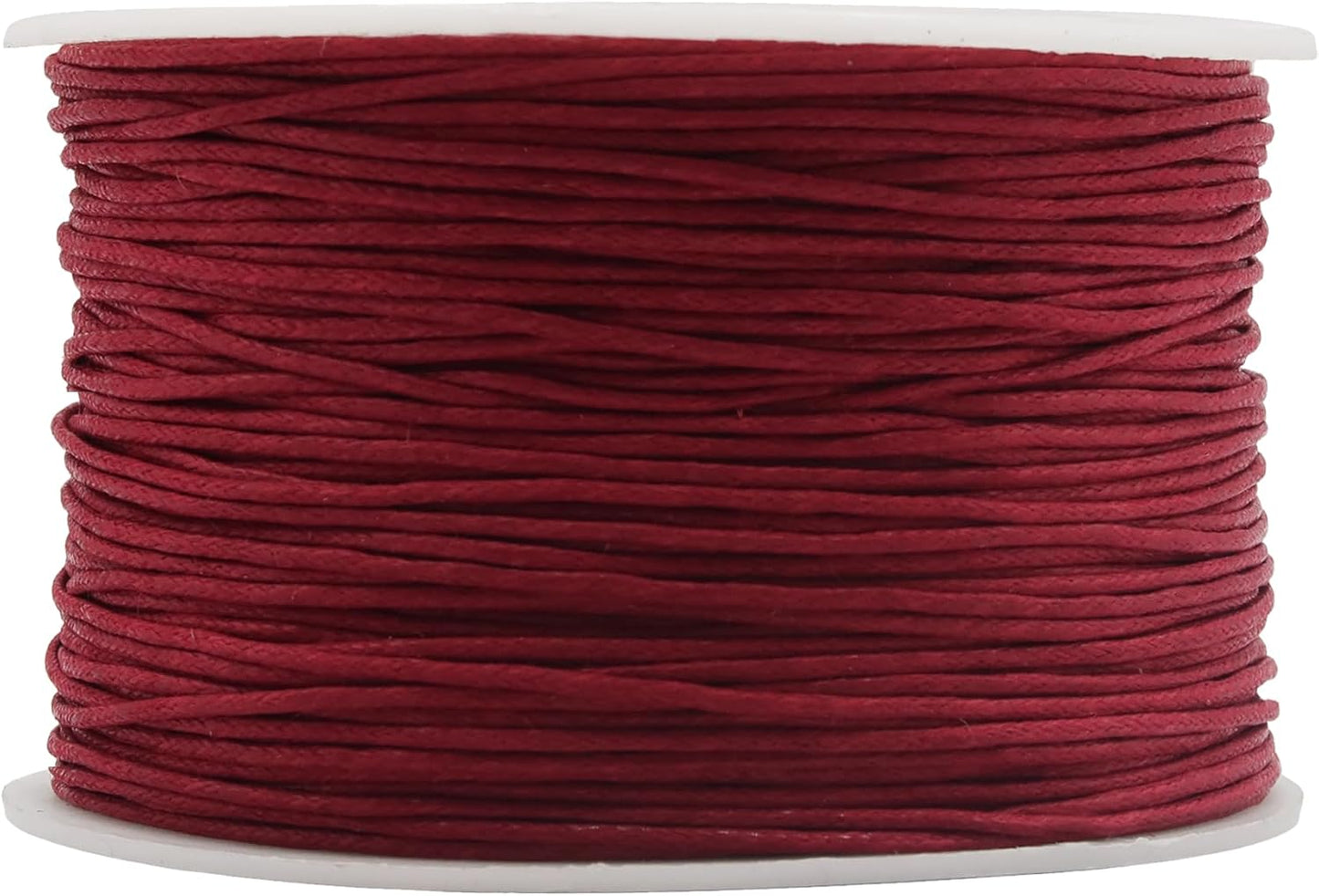 Mandala Crafts 1mm 109 Yards Dark Red Cotton Waxed Cord for Jewelry Making Bracelet Cord Waxed String - Beading String Thread Jewelry Cords for Necklaces String