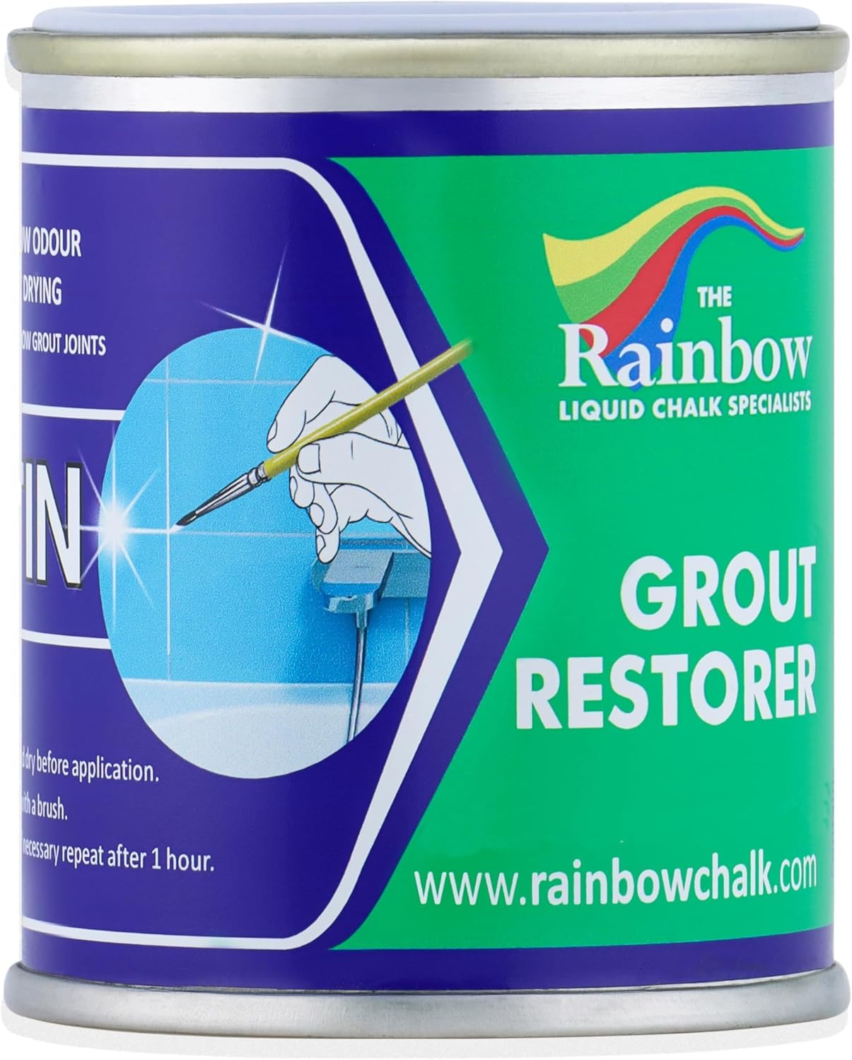 Grout Pen Beige Grout Paint: Waterproof Tile Paint Grout Refresh Restorer for Floor, Kitchen & Bathroom Shower Tiles - Beige - Can Size for Larger Projects - 125ml (4.2oz)