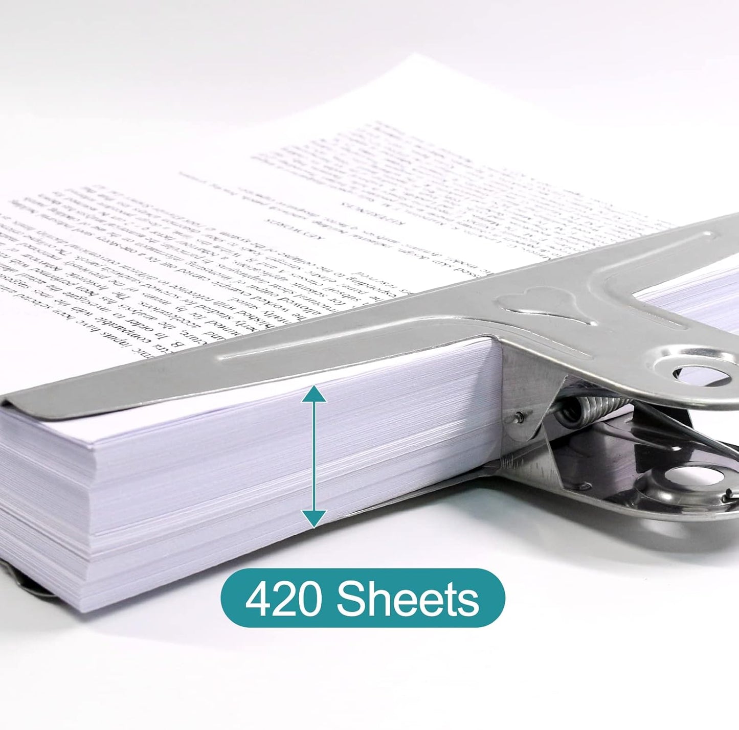 Coideal Extra Large Bulldog Paper Clips, 30cm Jumbo XXL Easel Clips Stainless Steel 2 Pcs Heavy Duty Binder Clamps for Office File (Silver, 11 4/5 Inch)