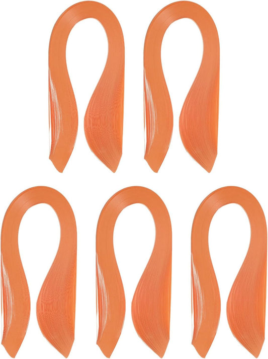 PATIKIL 600pcs Quilling Strips Paper 1/8"(3mm) 39cm Origami Paper Quilling Strip for Art DIY Hand Craft Christmas, Coral Orange
