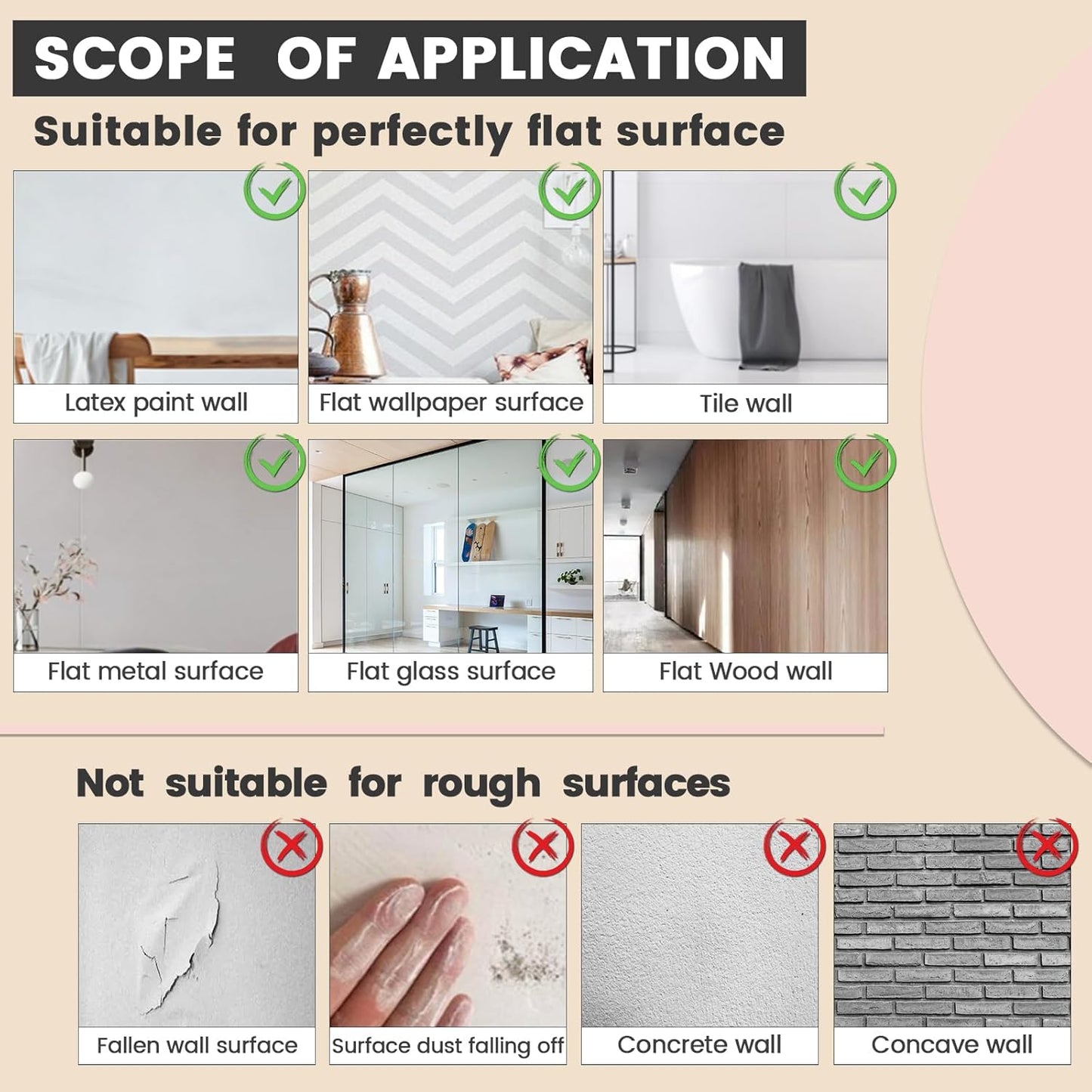 Acrylic Self Adhesive Mirror Sheet for Wall, Plastic Non Glass Sticky Kid Safety Mirror Tiles for Wall Rectangle 16x47 inch 1 Pcs