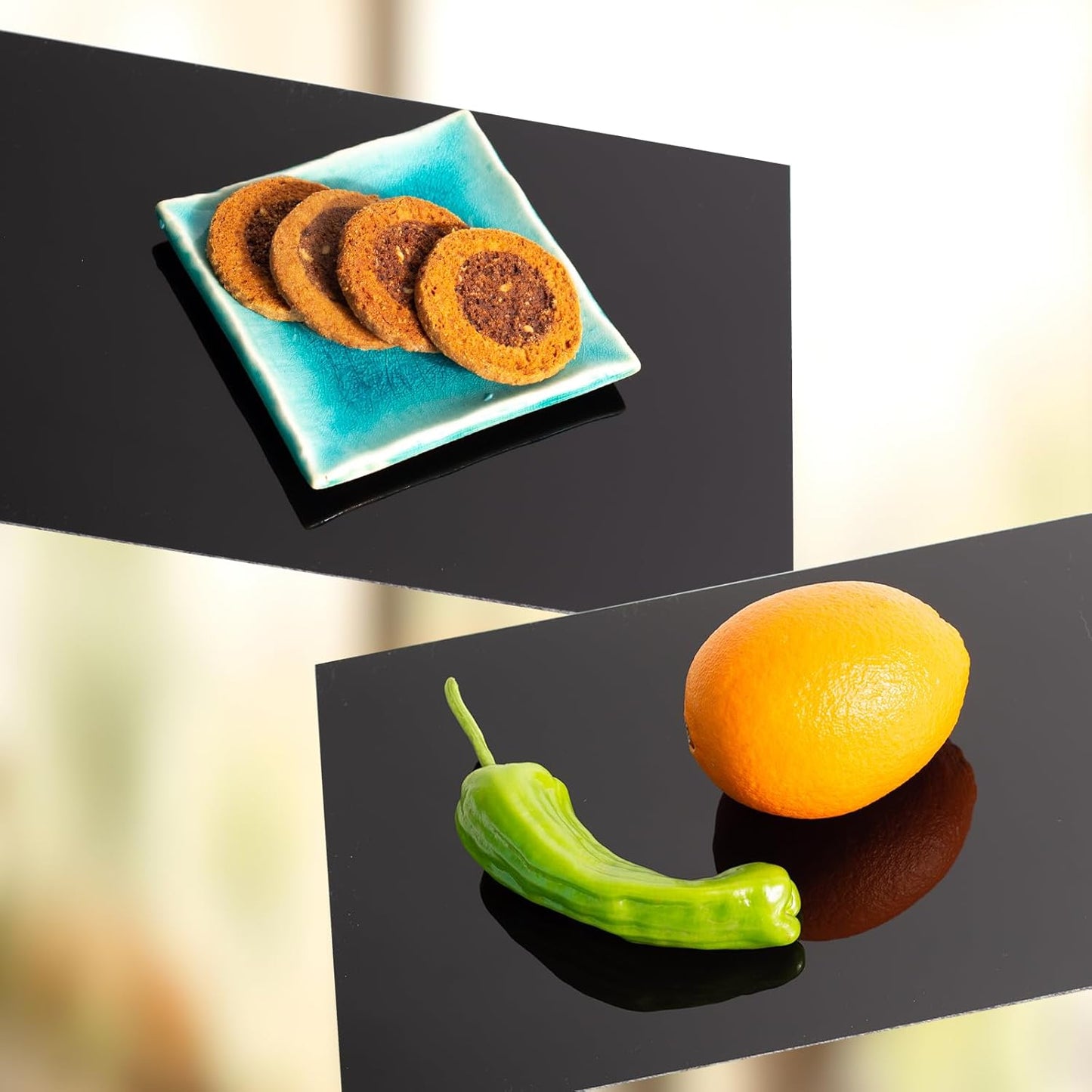 2 Pcs Black Acrylic Sheets for Laser Cutting 3mm 1/8 in Thick 8×12in Hard Acrylic Sheets with Protective Paper for Handcrafts Signs