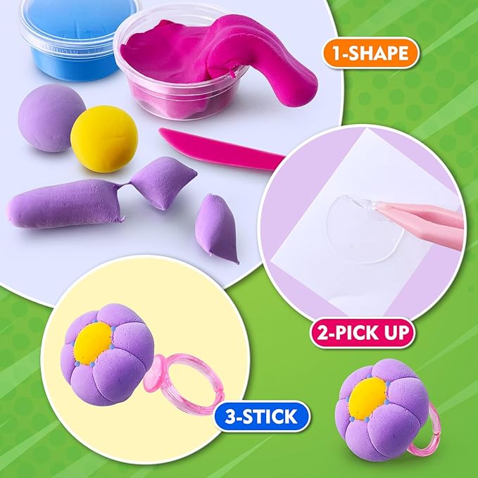 ESSENSON Air Dry Clay Kit, 66 Colors Modeling Magic Clay DIY Jewelry Making, Crafts School Projects, Ideal Party Favors Craft Gift for Kids