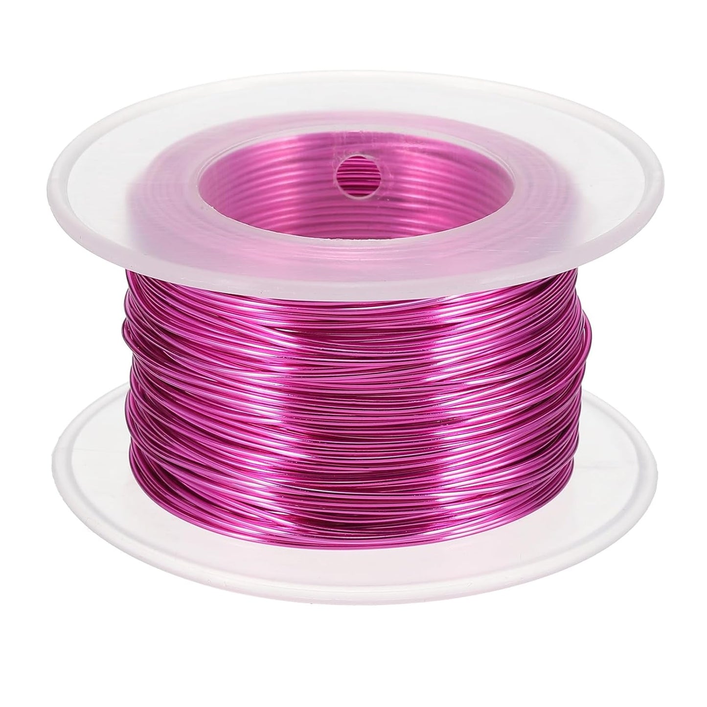 uxcell 20 Gauge / 0.8mm Anodized Aluminum Wire for Jewelry Craft Making, 102 Feet Bendable Flexible Wire for DIY Home Decor Gardening Sculpture, Rose Red