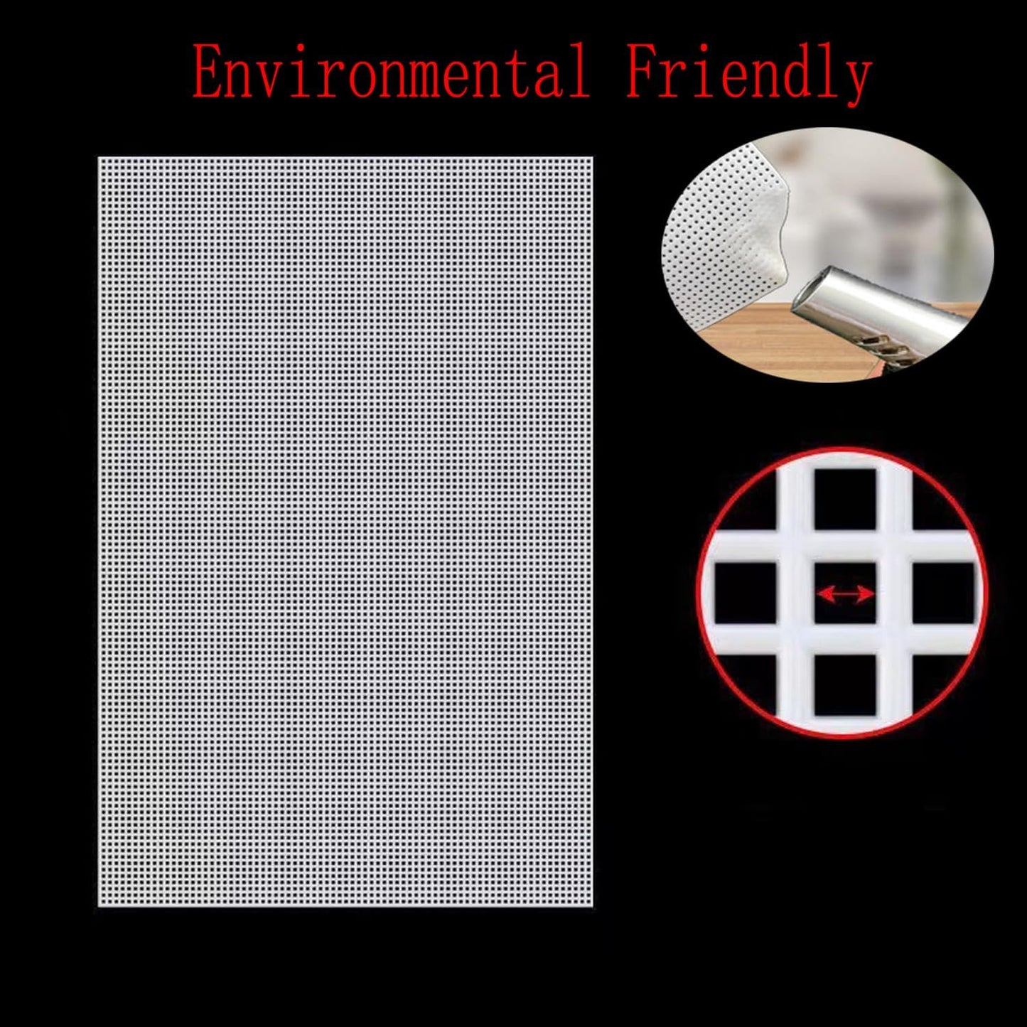 6pcs 7 Count Plastic Canvas, 10.5" x 13.5" Plastic Canvas Sheets, Sheet Eye Mesh for Embroidery, Knit Crochet Projects, DIY Handicraft, Make Dividers.