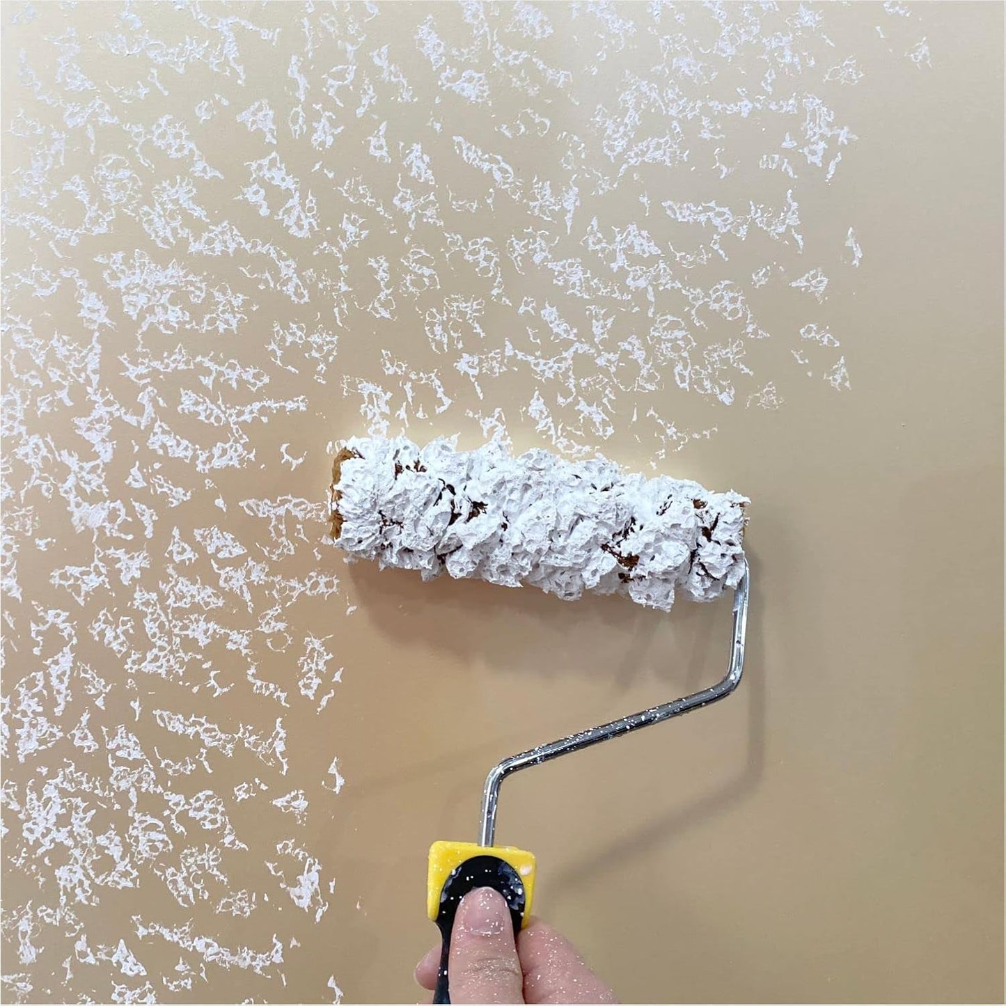 Hanroy Sponge Paint Roller Small 7" for Texture Painting Decorators Brush Tool, Fast and Easy Pattern Art Sponge Roller for Home Wall(RM488K)