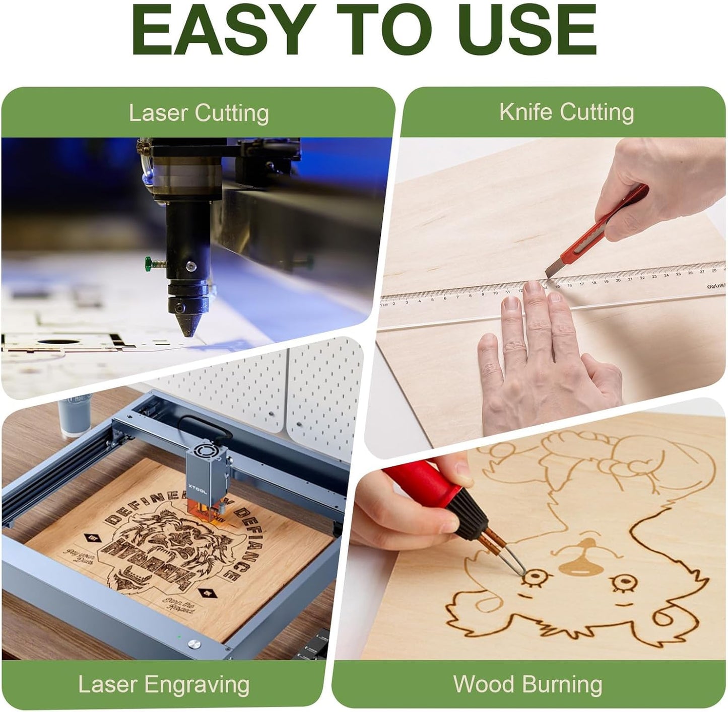 6 Pack Maple Plywood Sheets, 12 x 12 x 1/4 Inch, 6mm for Laser Cutting, Architectural Models, Wood Burning and DIY Crafts