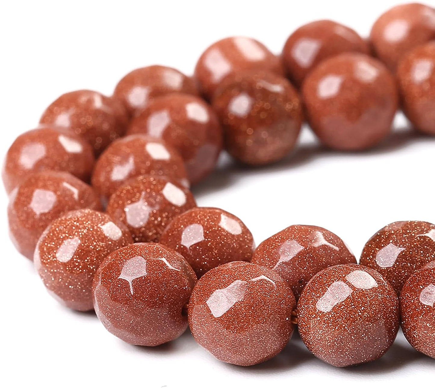 32pcs 12mm Natural Gold Sandstone Beads Faceted Stone Energy Healing Beads for Jewelry MakingDIY Bracelet Necklace Accessories 15" (12mm, Faceted Gold Sandstone)